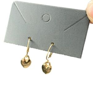 Gold heart earrings